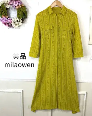 33 새상품급 milaowen 동양인 레이스 롱 원피스