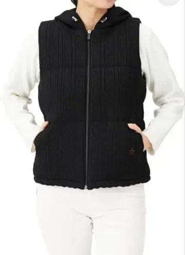 새상품 먼싱웨어 베스트 풀 집업 골프 여성용 L 후드