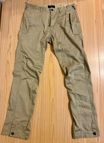 [그리핀 하트랜드] 베이지 슬림핏 카고 팬츠