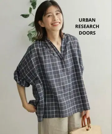 어반 리서치 도어스 체크 블라우스 URBAN RESEARCH