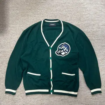 AVIREX 다크 그린 가디건