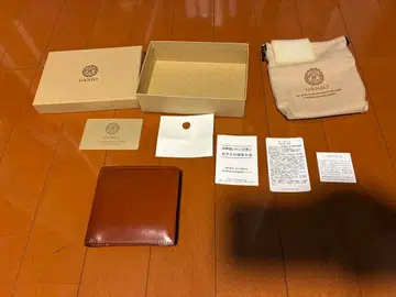 GANZO 접이식 지갑 Cordovan Lucida