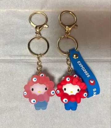 만박 회장 한정판 키링 미야쿠미야쿠 키티 2개 세트