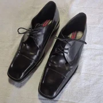 블랙 드레스 신발 스트레이트 팁