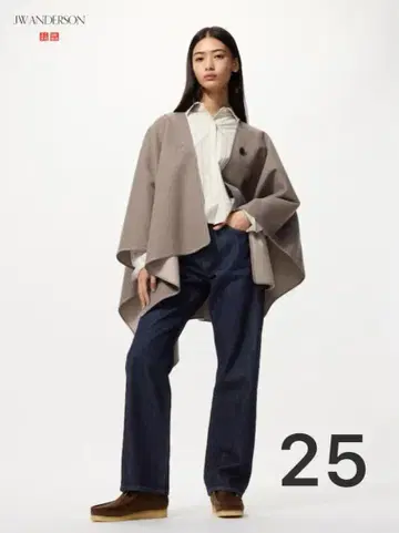 미사용 현행 UNIQLO JW ANDERSON 스트레이트 청바지 25