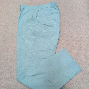 ONLY GREEN 체크 무늬 슬랙스 그린