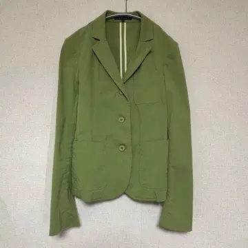 theory 올리브 그린 싱글 버튼 자켓