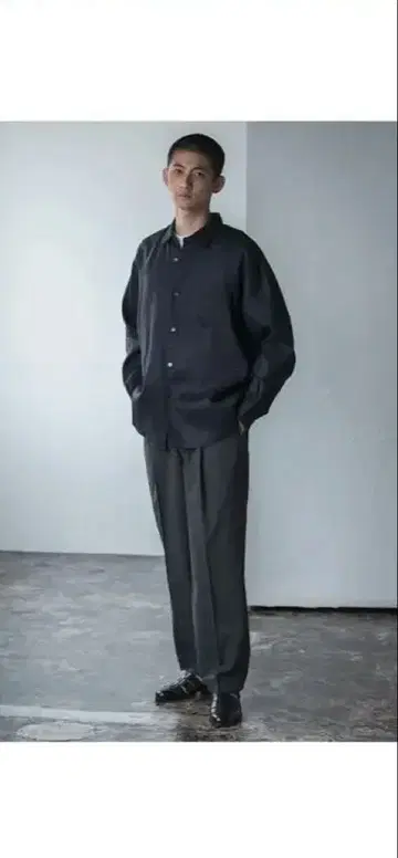 L 사이즈 린넨 오버 셔츠 네이비 2024 어반 리서치