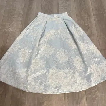 스나이델 플레어 스커트 실버