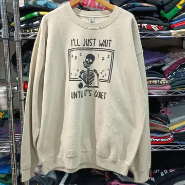 USA 구제 의류 해골 스컬 아메카지 맨투맨