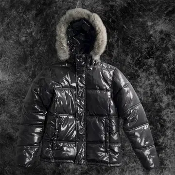 퍼 다운 자켓 y2k 그런지 시크 스타일 헤이세이 갸루 남자 짧은 기장