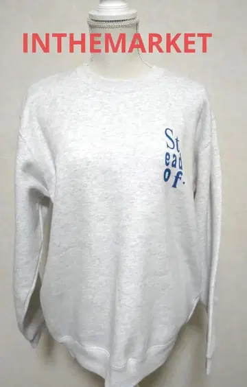 미사용품 hughugIN THE MARKET 속기모 맨투맨 트레이닝복