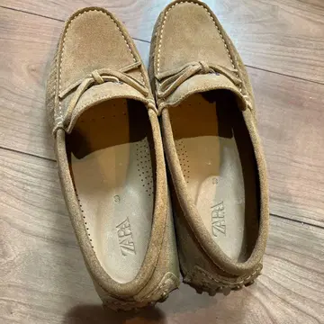 ZARA 스웨이드 로퍼 베이지