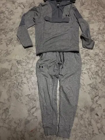 UNDER ARMOUR 저지 상하의 셋업 MD 그레이