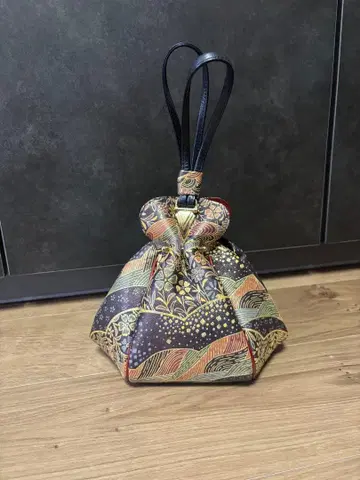 일본 의류용 복조리 백 다색 일본풍 패턴