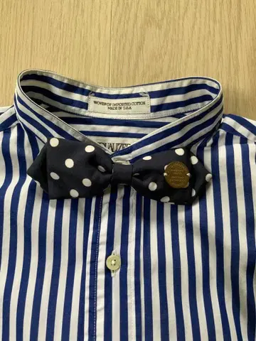 INDIVIDUALIZED SHIRTS 노카라 스트라이프 셔츠