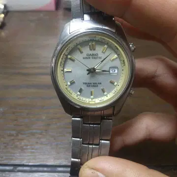CASIO 전파 솔라 WR100M (작동 확인 완료)