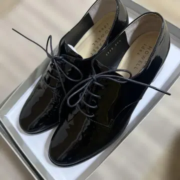 마가렛호웰 idea 에나멜 레이스업 슈즈 블랙 22.5