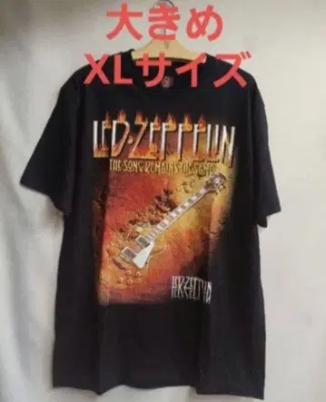 밴딩 T셔츠 LED ZEPPELIN 레드 린 XL 사이즈