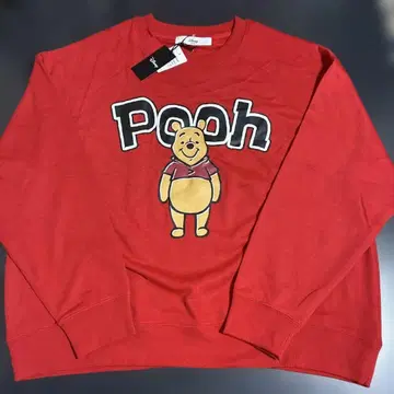 Disney 푸우 양면 프린트 얇은 소재 크루넥 트레이닝복