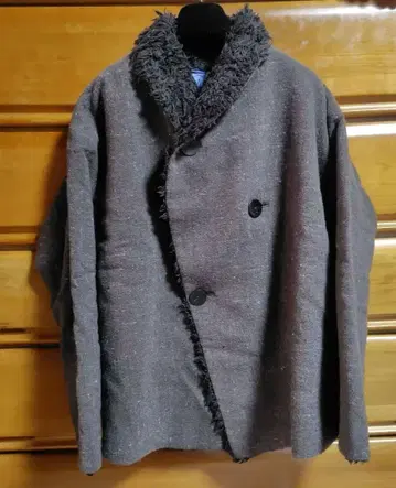 JURGEN LEHL 울 혼방 다크 그레이 코트 새상품급