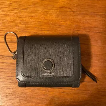 JILL STUART 블랙 3단 폴더형 지갑