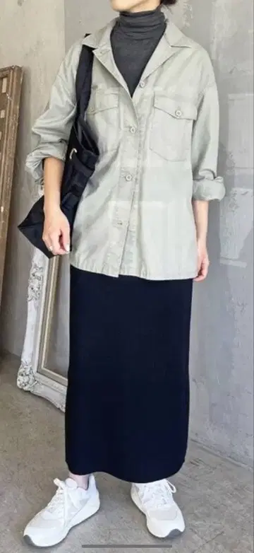 [ 새상품 ] Spick & Span 라메 리브 니트 타이트 스커트