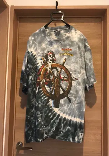[레어] 90s 파이리츠 오브 카리비안 T셔츠 USA제 디즈니 XL