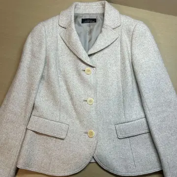 레킵 아이보리 베이지 블레이저 자켓 두꺼운 소재 펠트풍