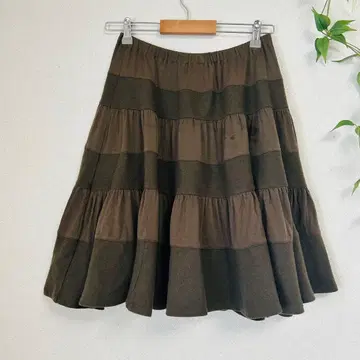 COSA NUOVA 울 100% 캉캉 스커트 42 캐시미어 혼방 일본제