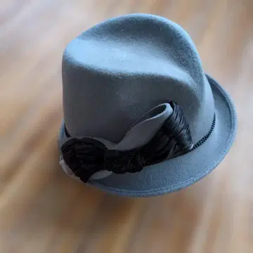 미사하라다 그레이 울 펠트 햇 리본 포함