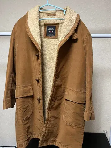 VAN 브라운 플리스 자켓