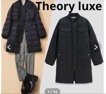 2024AW theory luxe 미들 기장 다운 블랙