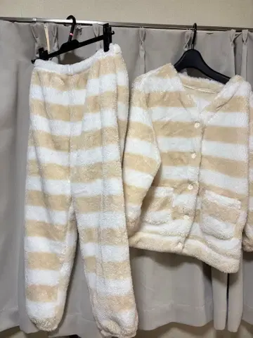 새상품 룸웨어 상하의 세트 보들보들 시마무라 파자마 M