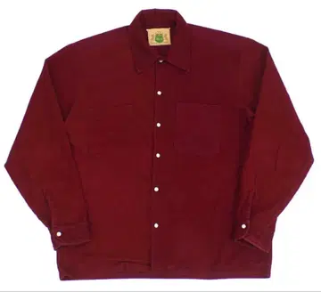 70s XL 정도 Ideal 버건디 샤모어 플란넬 셔츠