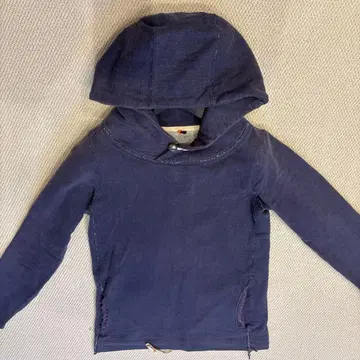 네이비 후드 부착 후드티