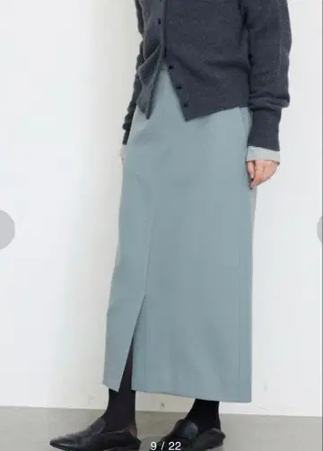 택 포함 새상품 SLOBE IENA 더블 크로스 타이트 스커트