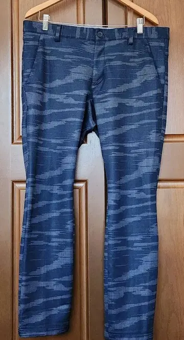 adidas 네이비 카모 패턴 골프 팬츠 빅 사이즈