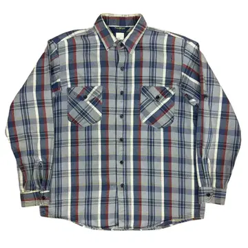 80's OshKosh 체크 무늬 플란넬 셔츠 USA 제조