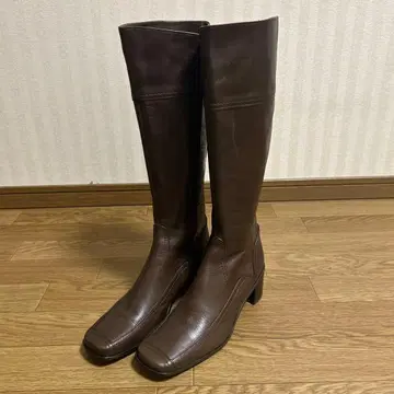 ing 롱 부츠 천연 가죽