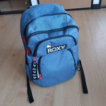 ROXY 그레이 백팩 멀티 포켓