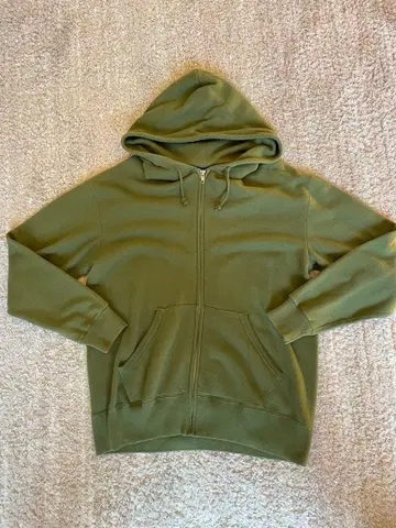 미사용 새상품 68&BROTHERS 무지 집업 후디 L