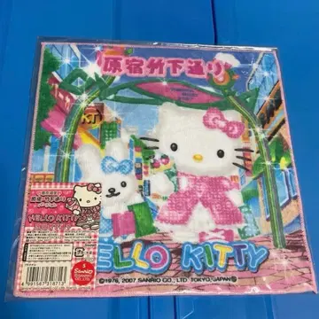 헬로키티 프티 타월 하라주쿠 다케시타 거리 지역 한정 미니 타월 손수건