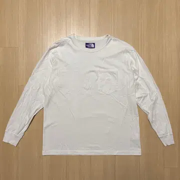 THE NORTH FACE 퍼플 라벨 화이트 긴팔 셔츠 L 사이즈