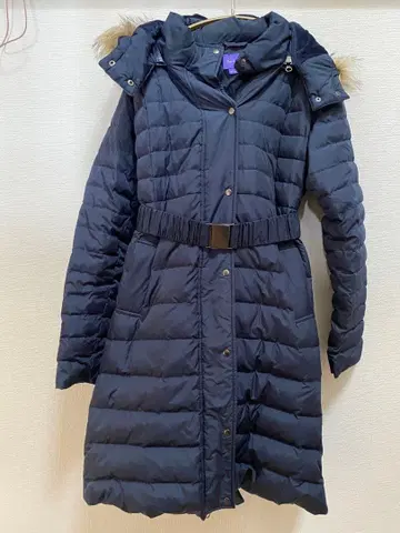 마터니티, 아기띠 아우터 네이비 다운 자켓 후드 부착