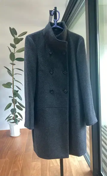 울 롱 코트 S 사이즈 한 번 사용