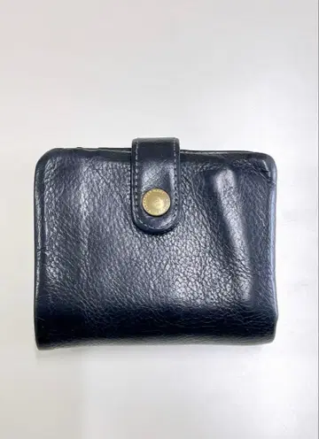 CINQ 생크 가죽 블랙 이단 접이식 지갑