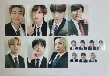BTS 공식 셀카 트레이딩 카드 증명 사진 포함