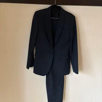 NEWYORKER 네이비 체크 무늬 수트 셋업