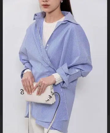 yonfa 더블 버튼 오버 셔츠